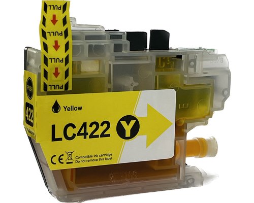 Kompatibel mit Brother 422 Druckerpatrone LC422Y jetzt kaufen gelb (550 Seiten) von TONERDUMPING
