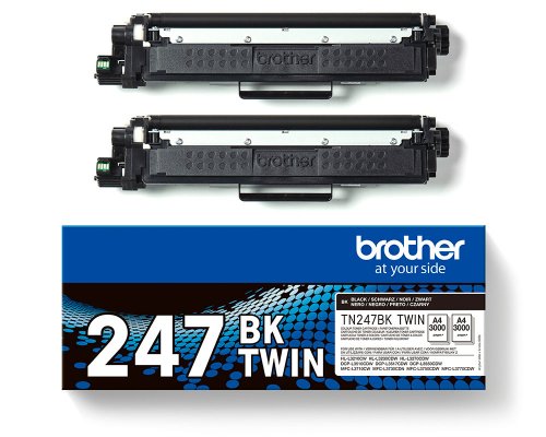 Brother 247 TWIN Original-Toner Doppelpack TN247BK TWIN jetzt kaufen Schwarz