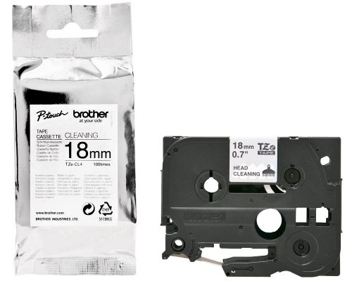 Brother Reinigungskassette TZe-CL4, 18 mm (für 100 Durchläufe)