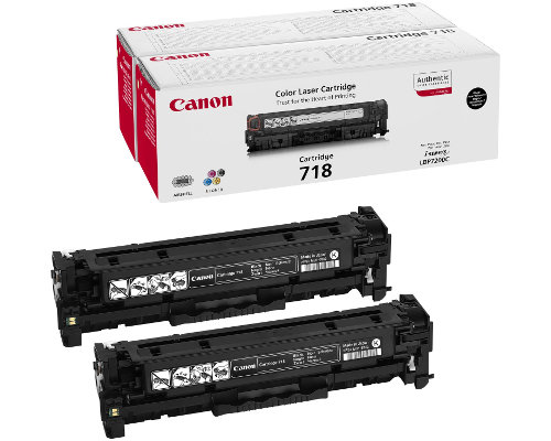 Canon 718BK Toner Doppelpack (2662b005)