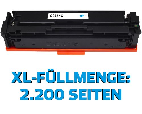 Kompatibel mit Canon 045H / 1243C002 XL-Toner Cyan jetzt kaufen von TONERDUMPING