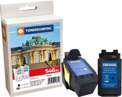 Kompatibel mit Canon PG-545 / CL-546 XL-Druckerpatronen Multipack Schwarz + Color jetzt kaufen von TONERDUMPING