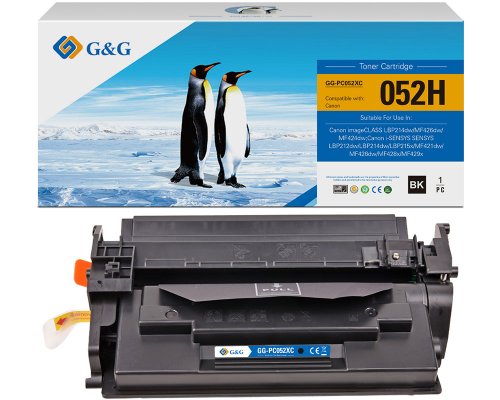 Kompatibel mit Canon 052H Toner jetzt kaufen (9.000 Seiten) - Marke: G&G