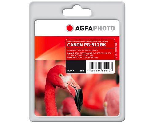 AgfaPhoto Druckerpatrone Kompatibel mit Canon PG512 / 2969B001 Schwarz jetzt kaufen