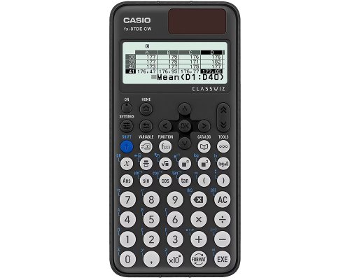 Casio fx-87DE CW ClassWiz Wissenschaftlicher Standardrechner/ Schulrechner batterie- und solarbetrieben