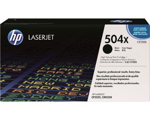 HP 504X / CE250X Originaltoner Schwarz