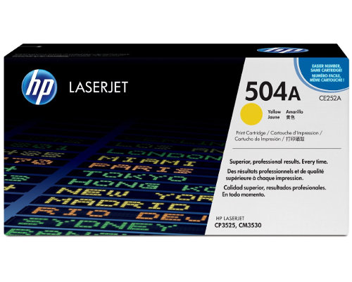 HP 504A / CE252A Originaltoner Gelb [modell]