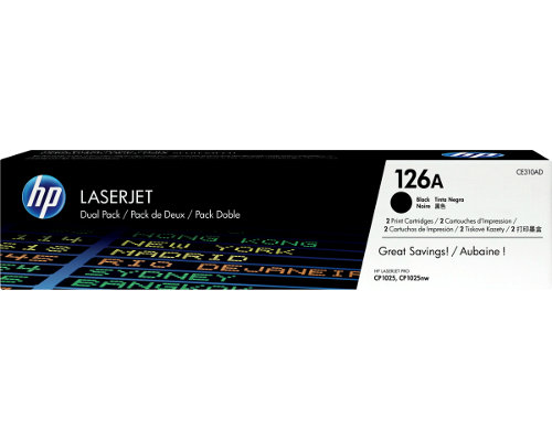 HP 126A Doppelpack (CE310AD) Schwarz jetzt kaufen