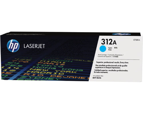 HP 312A Originaltoner (CF381A) [modell] (2.700 Seiten) Cyan