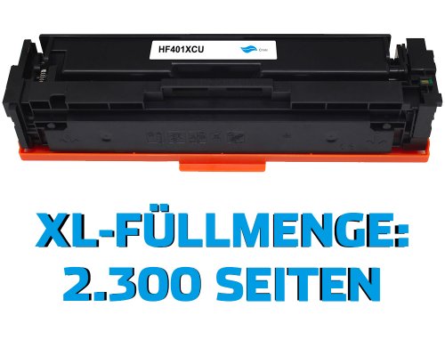 Kompatibel mit HP 201X / CF401X XL-Toner Cyan jetzt kaufen von TONERDUMPING