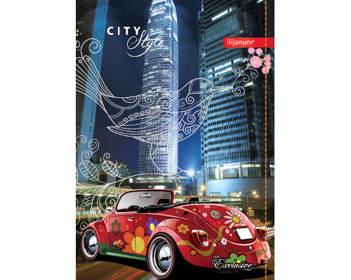 Kladde/ Notizbuch Exclusive - A6 - Motiv: city style - liniert