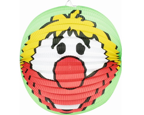Clown-Lampion in Ballonform, 35 cm, verschiedene Motive
