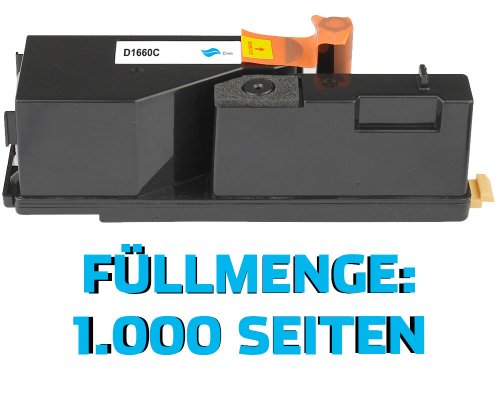 Kompatibel mit Dell 593-11129/ 5R6J0 Toner Cyan für Dell C1660W von TONERDUMPING