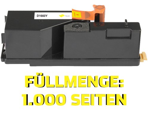 Kompatibel mit Dell 593-11131/ XY7N4 Toner Gelb für Dell C1660W von TONERDUMPING