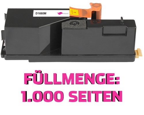 Kompatibel mit Dell 593-11128/ 4J0X7 Toner Magenta für Dell C1660W von TONERDUMPING