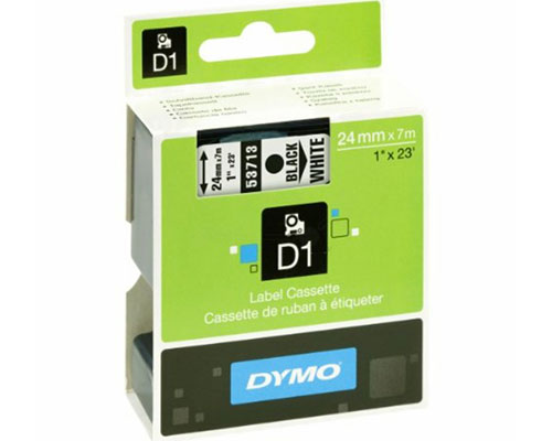 DYMO Schriftband D1/ 53713/ S0720930 Schwarz auf weiß 24mm/7m jetzt kaufen