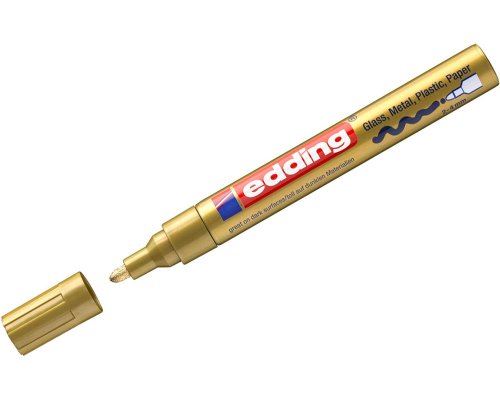 Glanzlack-Marker Edding 750, 2-4 mm, Rundspitze, gold