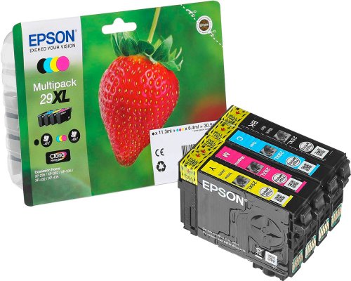 EPSON 29XL Original Erdbeer Druckerpatronen Multipack Cyan jetzt kaufen , Magenta, Gelb, Schwarz