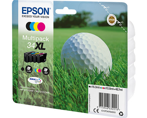 EPSON 34XL Multipack Tintenpatronen (Golfball Tinten)