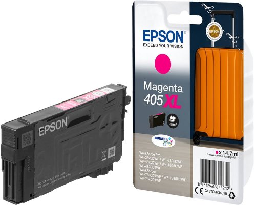Epson 405XL Original Durabrite Ultra Tinte jetzt kaufen Koffer Magenta