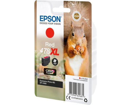 EPSON 478XL Eichhörnchen für Expression Photo HD XP-15000 (11,2 ml, 830 Seiten) Rot