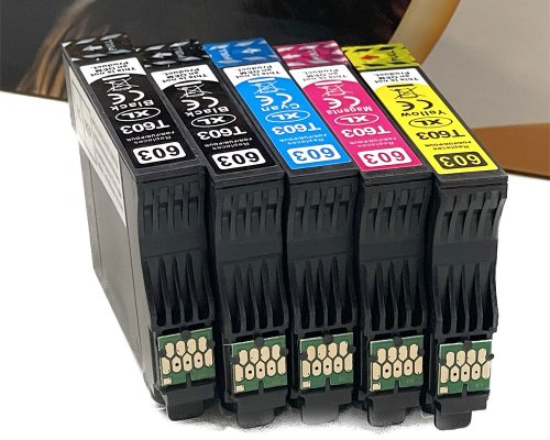 Kompatibel mit Epson 603XL XL-Druckerpatronen 2x Schwarz, 1x Cyan, 1x Magenta, 1x Gelb jetzt kaufen von TONERDUMPING
