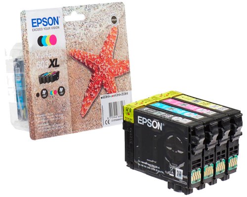 Epson 603XL Seestern Original-Druckerpatronen Multipack Schwarz, Cyan, Magenta, Gelb jetzt kaufen