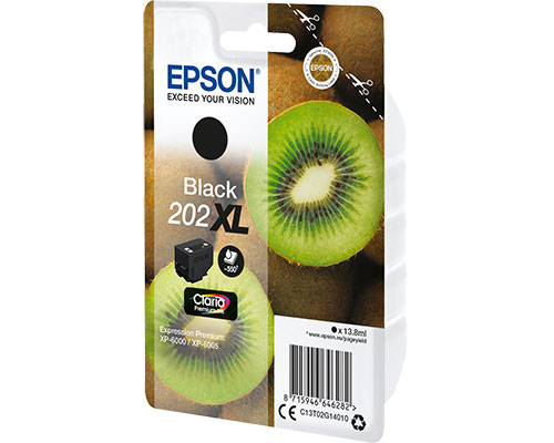 EPSON 202XL Kiwi [modell] (13,8 ml, 550 Seiten) Text-Schwarz