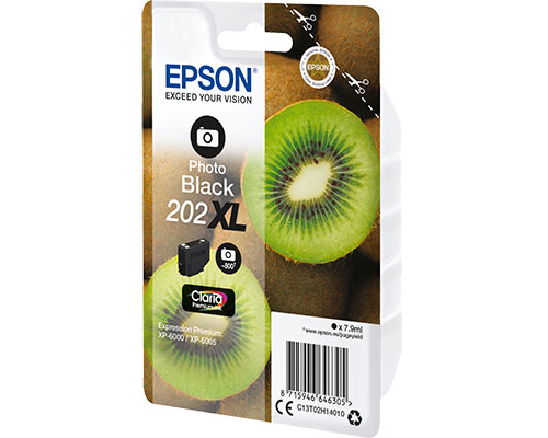 EPSON 202XL Kiwi jetzt kaufen (7,9 ml, 800 Fotos) Fotoschwarz