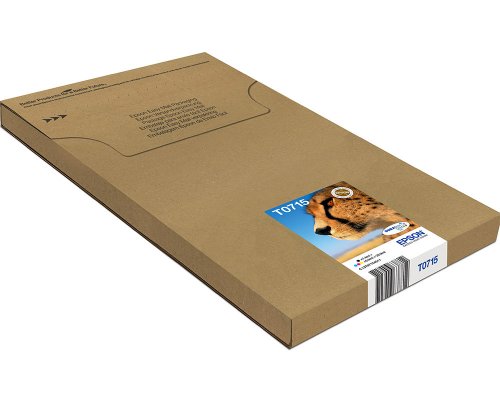 Epson Original Gepard Tinte T0715 Multipack (Easy Mail Packung): Schwarz, Cyan, Magenta, Gelb jetzt kaufen