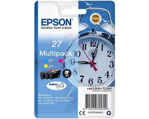 Epson 27 Multipack T2705 Cyan, Magenta, Gelb jetzt kaufen