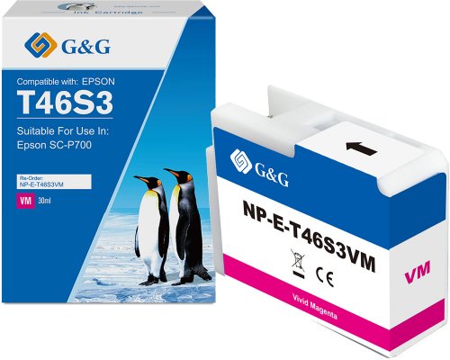 Kompatibel mit Epson T46S3 Druckerpatrone NP-E-T46S3MGG für EPSON Surecolor SC-P700 vivid magenta 30ml