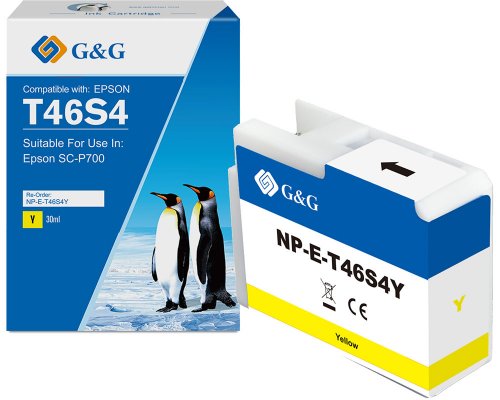 Kompatibel mit Epson T46S4 Druckerpatrone NP-E-T46S4YGG für EPSON Surecolor SC-P700 gelb 30ml
