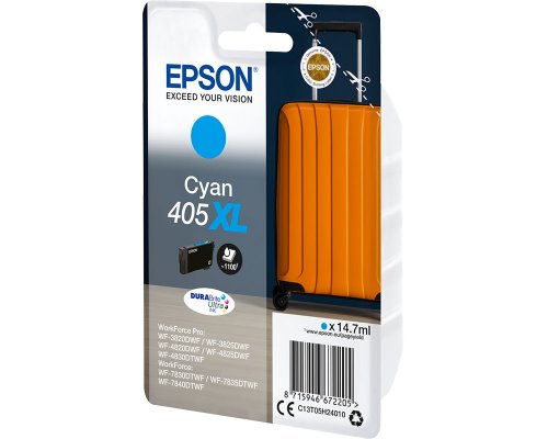 Epson 405XL Original Durabrite Ultra Tinte jetzt kaufen Koffer Cyan