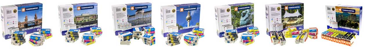 Druckerpatronen 10er-Multipacks für EPSON Drucker von TONERDUMPING