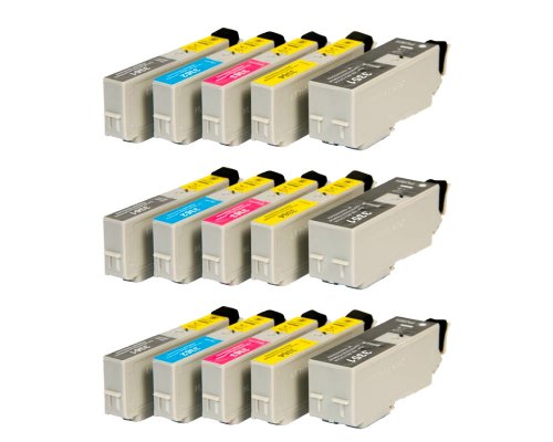 Kompatibel mit Epson 33XL XL-Druckerpatronen 15er-Sparset, je 3x Schwarz, Fotoschwarz, Cyan, Magenta, Gelb jetzt kaufen von TONERDUMPING