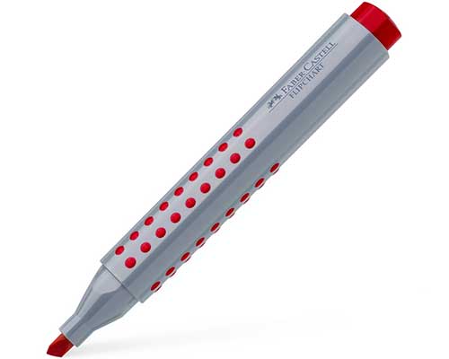 Faber-Castell Flipchartmarker GRIP MARKER Keilspitze rot