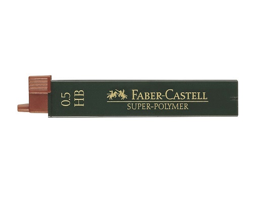 Faber-Castell Druckbleistiftmine SUPER POLYMER Minenstärke: 0,5 mm, Härtegrad: B