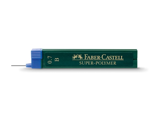 Faber-Castell Druckbleistiftmine SUPER POLYMER Minenstärke: 0,7 mm, Härtegrad: B