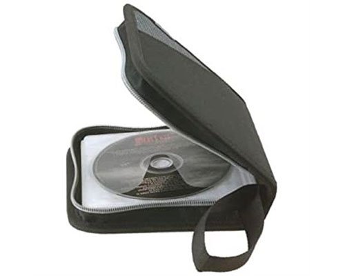 GENIE CD-Tasche aus Nylon für 24 CDs/DVDs/Blurays