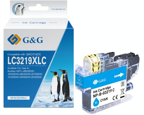 Kompatibel mit Brother LC-3219C Druckerpatrone Cyan jetzt kaufen - Marke: G&G