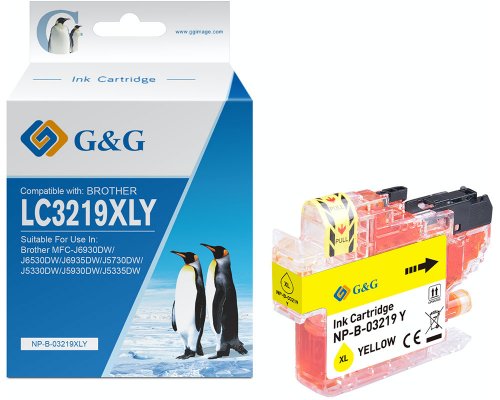 Kompatibel mit Brother LC-3219Y Druckerpatrone Gelb jetzt kaufen - Marke: G&G