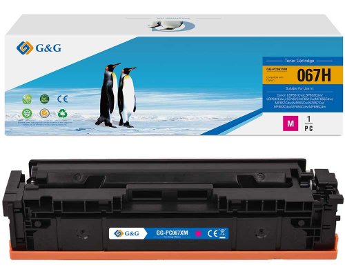 Kopmpatibel mit Canon 067H/ 5104C002 XL-Toner jetzt kaufen (2.350 Seiten) Magenta - Marke: G&G