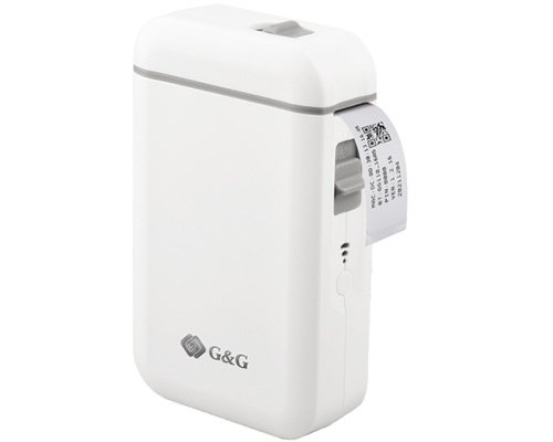 G&G GG-D110 Beschriftungsgerät für iOS/ Android - Bluetooth für 15mm Etiketten, 90 Tage Standby-Akku