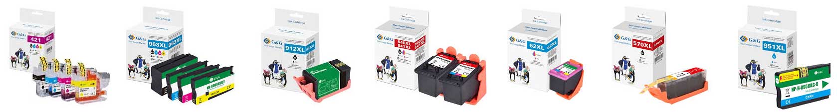 G&G Kompatible Druckerpatronen für Brother, Canon, Epson oder HP Druckerpatronen