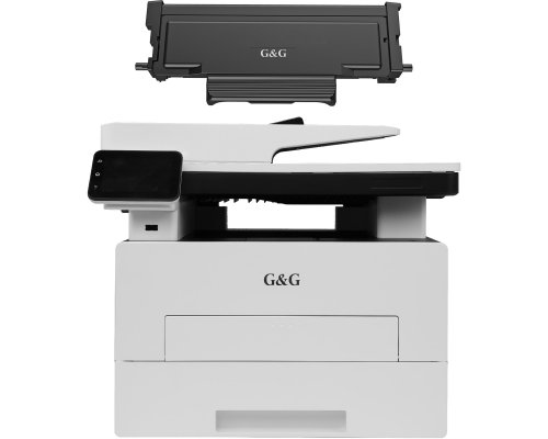Bundle: 1 Drucker + 1 extra XL Toner - G&G GM3310DW s/w 3-in-1 Laserdrucker mit ADF, 33 Seiten/ Min. Duplex-Drucker, Duplex-Kopie und Duplex-Scan, Touch-Display, WLAN