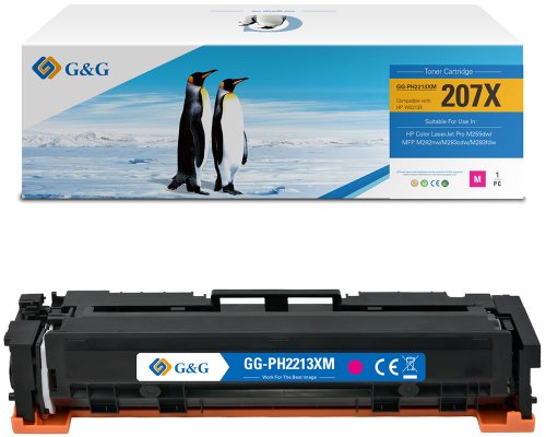 Kompatibel mit HP 207X / W2213X XL-Toner Magenta (MIT CHIP und Füllstandanzeige) jetzt kaufen - Marke: G&G