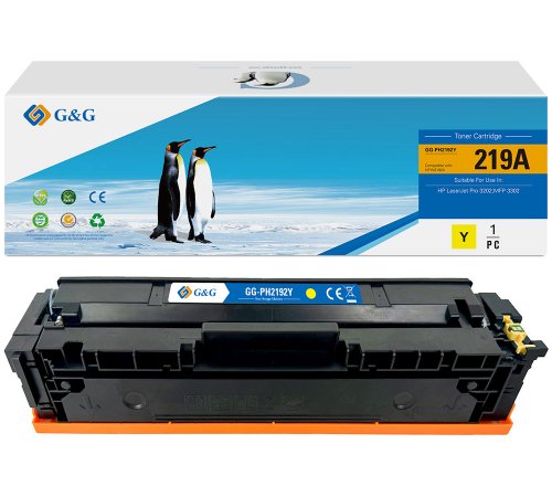 Kompatibel mit HP 219A Toner [modell] W2192A (1.200 Seiten) gelb - Marke: G&G