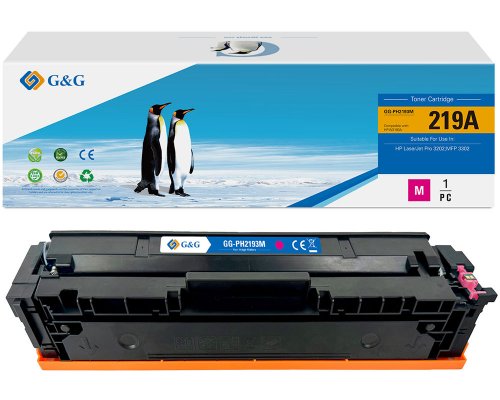 Kompatibel mit HP 219A Toner [modell] W2193A (1.200 Seiten) magenta - Marke: G&G