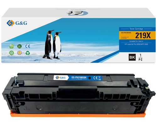 Kompatibel mit HP 219X Toner [modell] W2190X (3.200 Seiten) schwarz - Marke: G&G